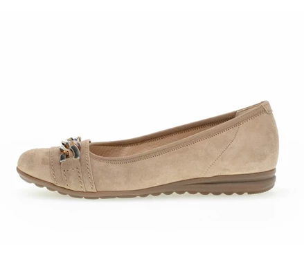 Gabor Ballerina Sko Dame Beige | DK0001991