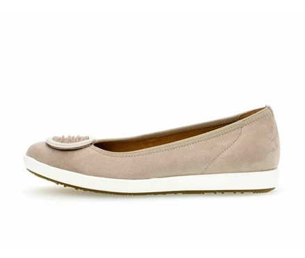 Gabor Ballerina Sko Dame Beige | DK0002064