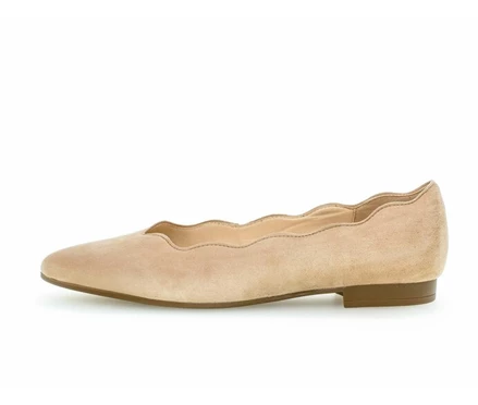 Gabor Ballerina Sko Dame Beige | DK0002105