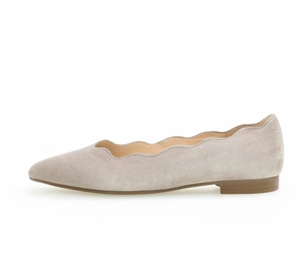 Gabor Ballerina Sko Dame Beige | DK0002136