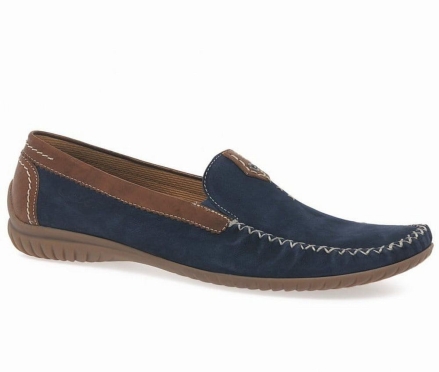 Gabor California Sports Loafers Dame Mørkeblå Brune | DK0001901