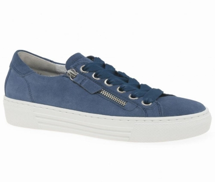 Gabor Campus Sneakers Dame Blå | DK0001326