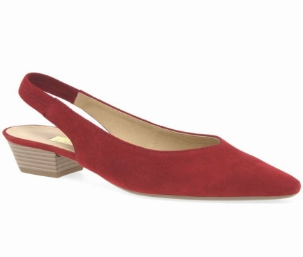 Gabor Heathcliff Slingback Court Sandaler med Hæl Dame Rød | DK0002970