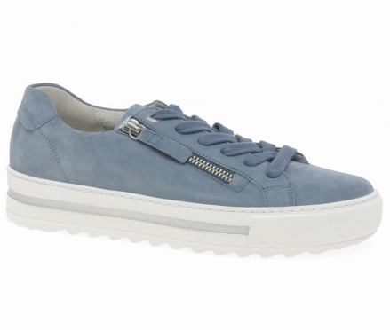 Gabor Heather Casual Sneakers Dame Blå | DK0001322