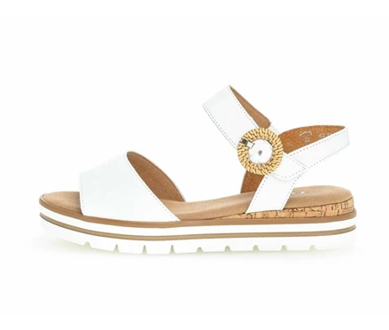 Gabor Sandaler Dame Hvide | DK0002398