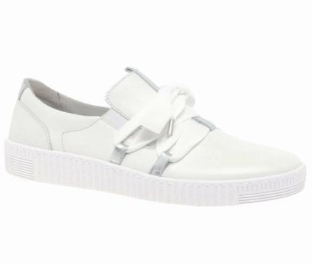 Gabor Waltz Casual Sneakers Dame Hvide Sølv | DK0001309