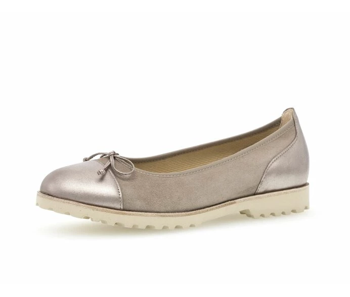 Gabor Ballerina Sko Dame Beige | DK0001987