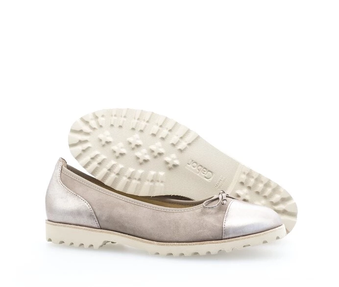 Gabor Ballerina Sko Dame Beige | DK0001987