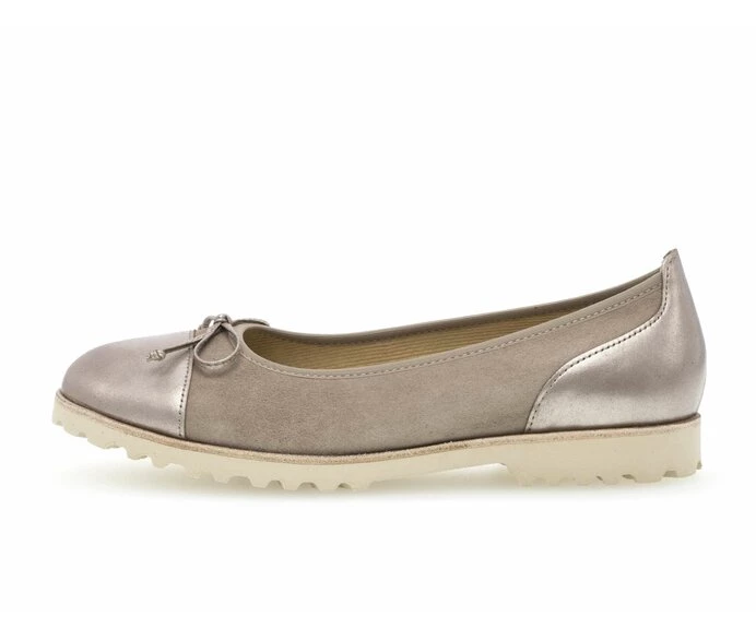 Gabor Ballerina Sko Dame Beige | DK0001987