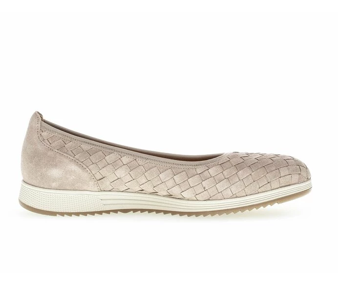 Gabor Ballerina Sko Dame Beige | DK0002028