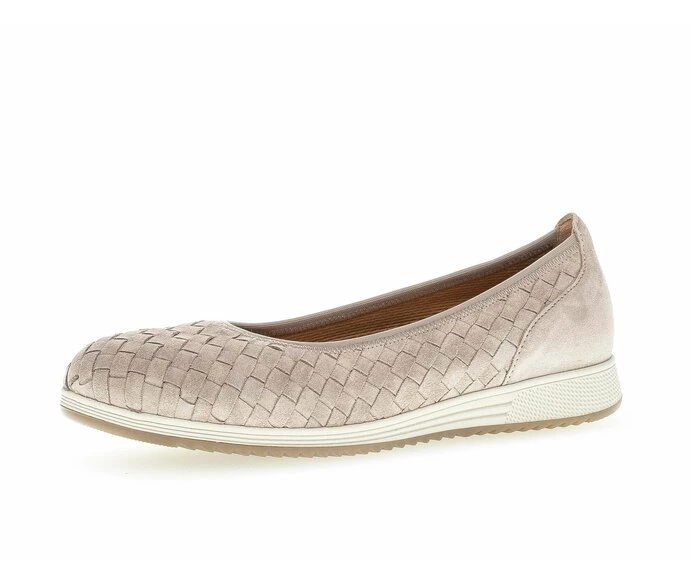 Gabor Ballerina Sko Dame Beige | DK0002028