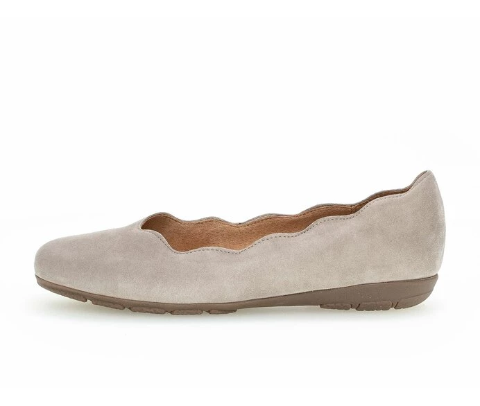 Gabor Ballerina Sko Dame Beige | DK0002058