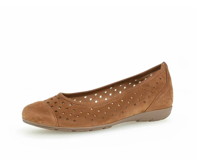 Gabor Ballerina Sko Dame Brune | DK0002081