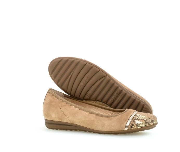 Gabor Ballerina Sko Dame Brune | DK0002154