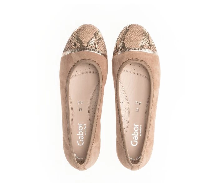 Gabor Ballerina Sko Dame Brune | DK0002154