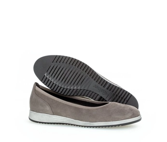 Gabor Ballerina Sko Dame Gray | DK0002160