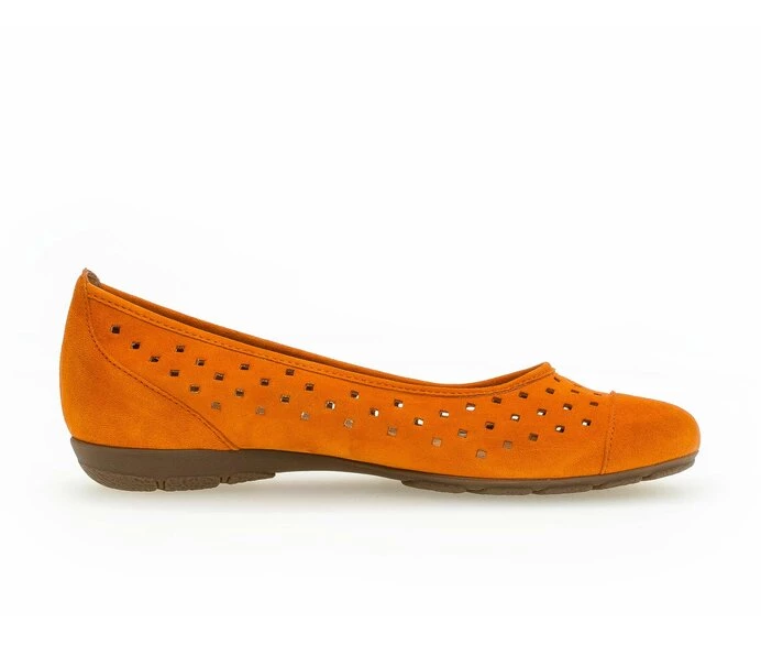 Gabor Ballerina Sko Dame Orange | DK0002024