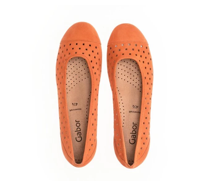 Gabor Ballerina Sko Dame Orange | DK0002024