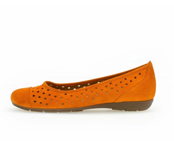 Gabor Ballerina Sko Dame Orange | DK0002024