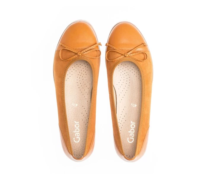 Gabor Ballerina Sko Dame Orange | DK0002036