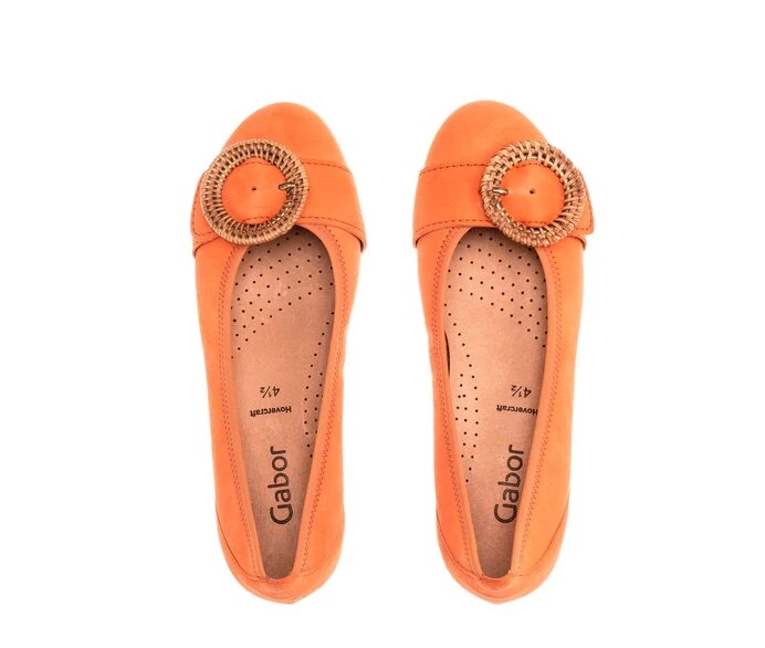 Gabor Ballerina Sko Dame Orange | DK0002122