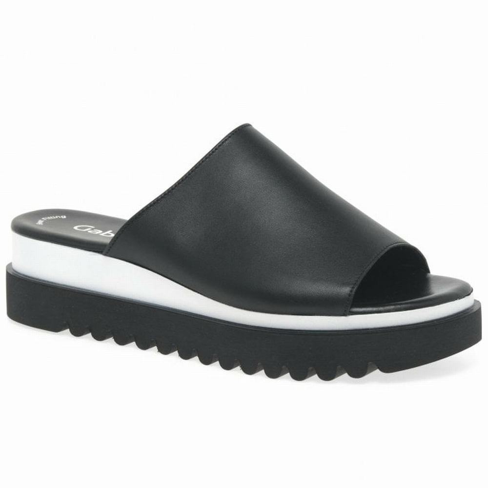 Gabor Emily-Rose Platform Kilehæl Sandaler Dame Sort | DK0002198