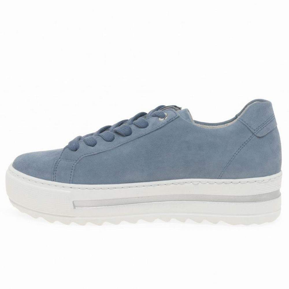 Gabor Heather Casual Sneakers Dame Blå | DK0001322