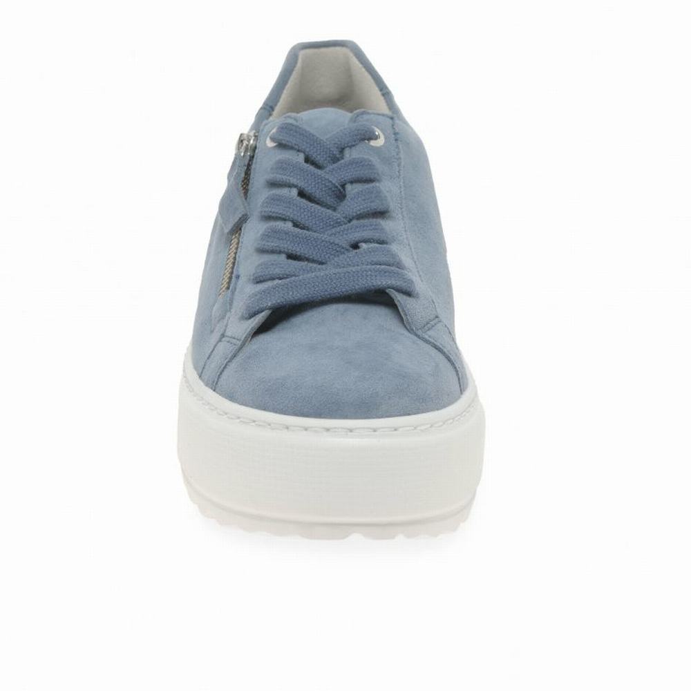 Gabor Heather Casual Sneakers Dame Blå | DK0001322