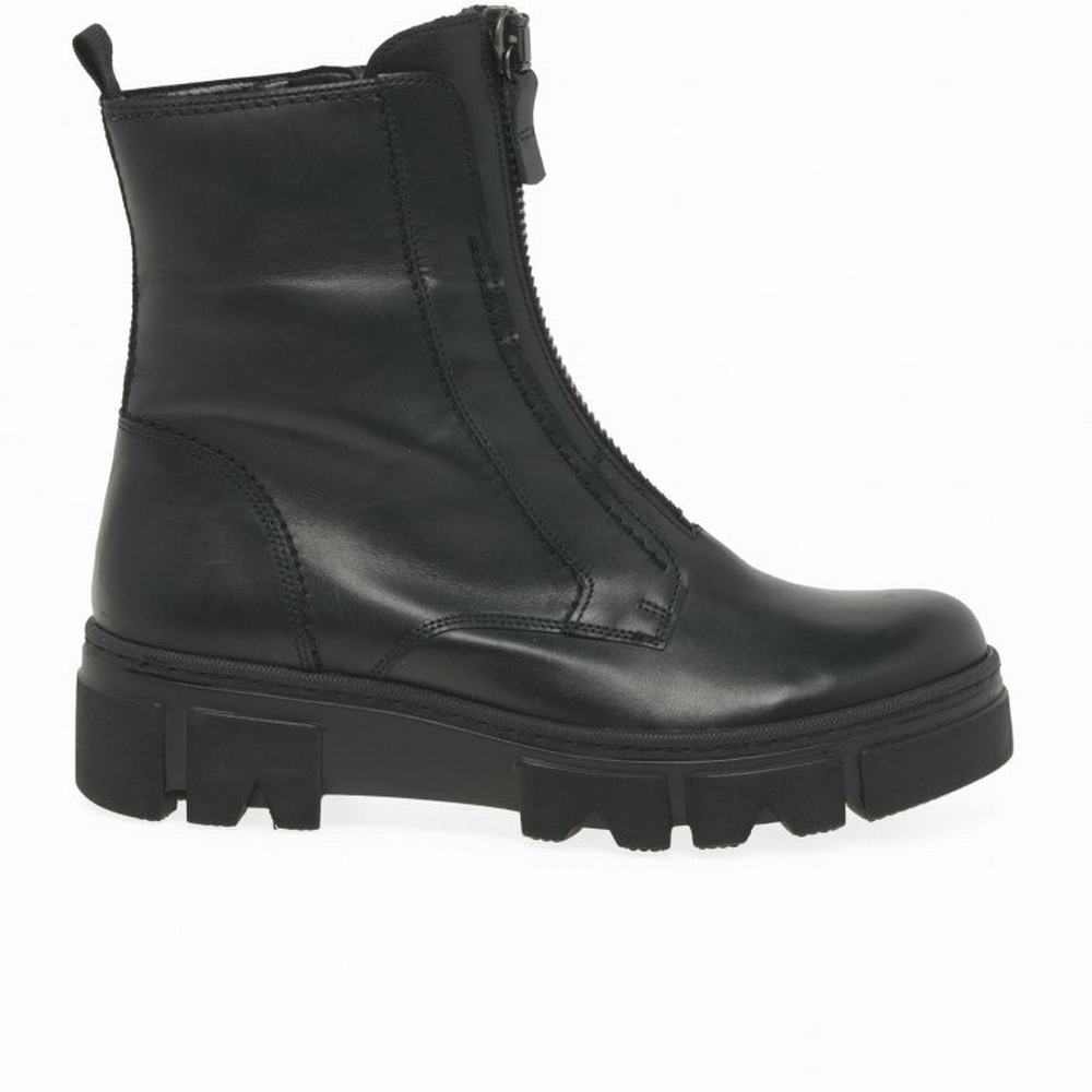 Gabor Joy Biker Boot Ankelstøvler Dame Sort | DK0004597