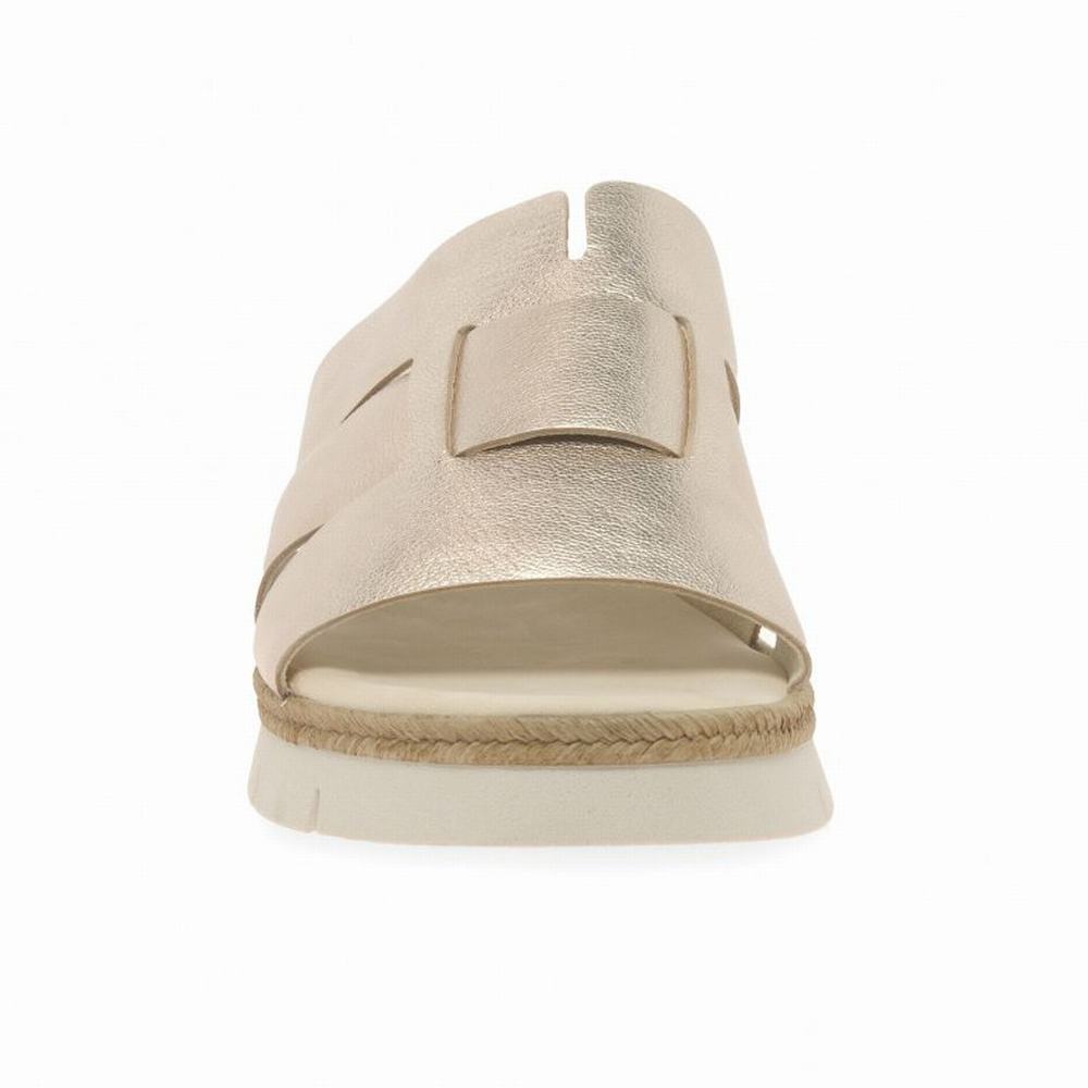 Gabor League Mule Sandals Kilehæl Sandaler Dame Sliver | DK0002194