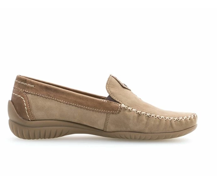 Gabor Loafers Dame Beige | DK0001789