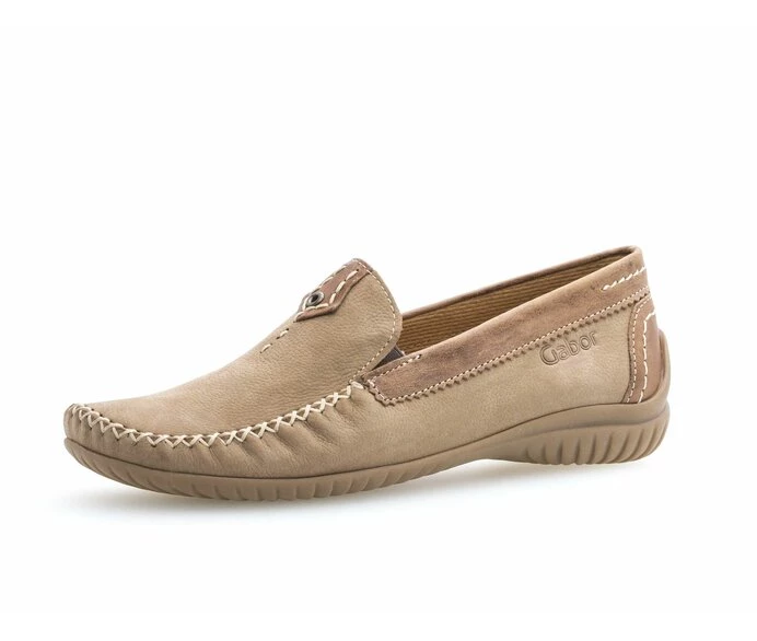 Gabor Loafers Dame Beige | DK0001789