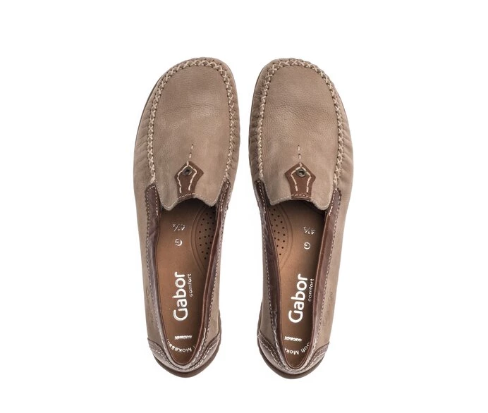 Gabor Loafers Dame Beige | DK0001789