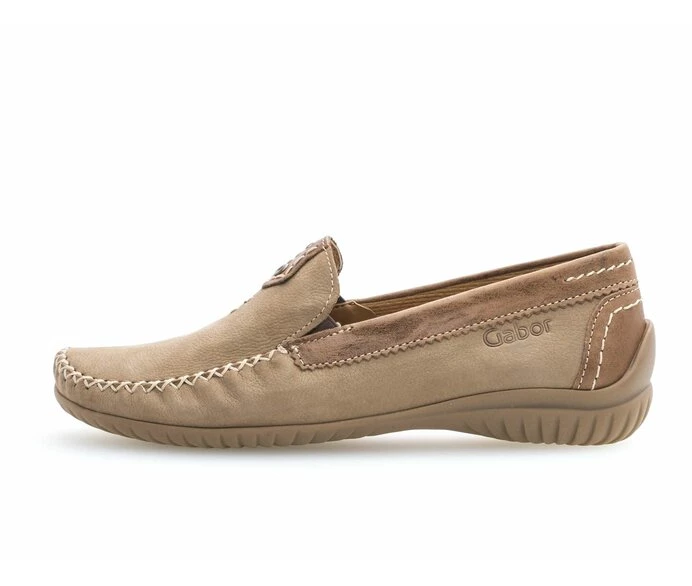 Gabor Loafers Dame Beige | DK0001789