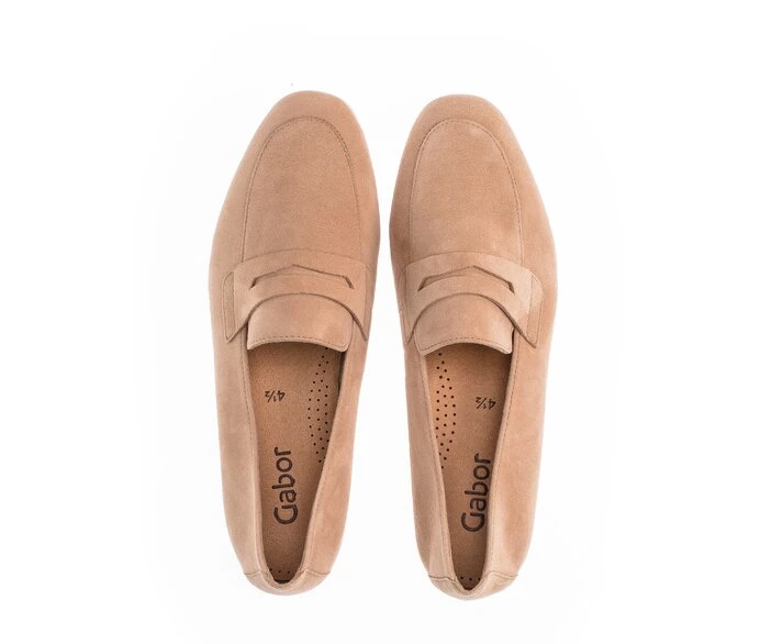 Gabor Loafers Dame Beige | DK0001817