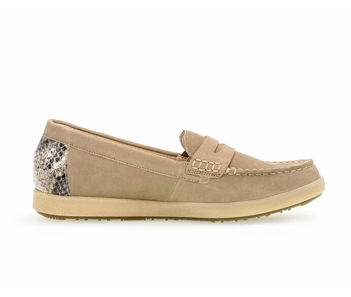 Gabor Loafers Dame Beige | DK0001821