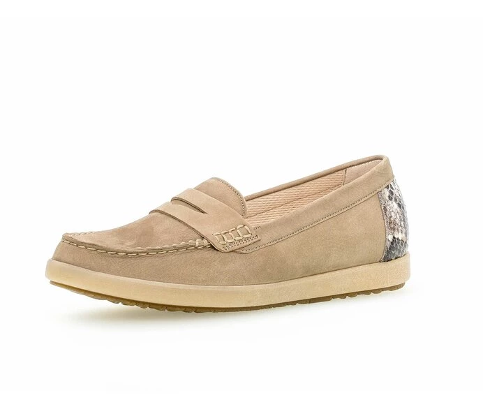 Gabor Loafers Dame Beige | DK0001821