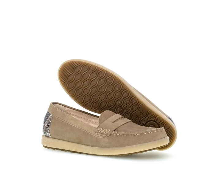 Gabor Loafers Dame Beige | DK0001821