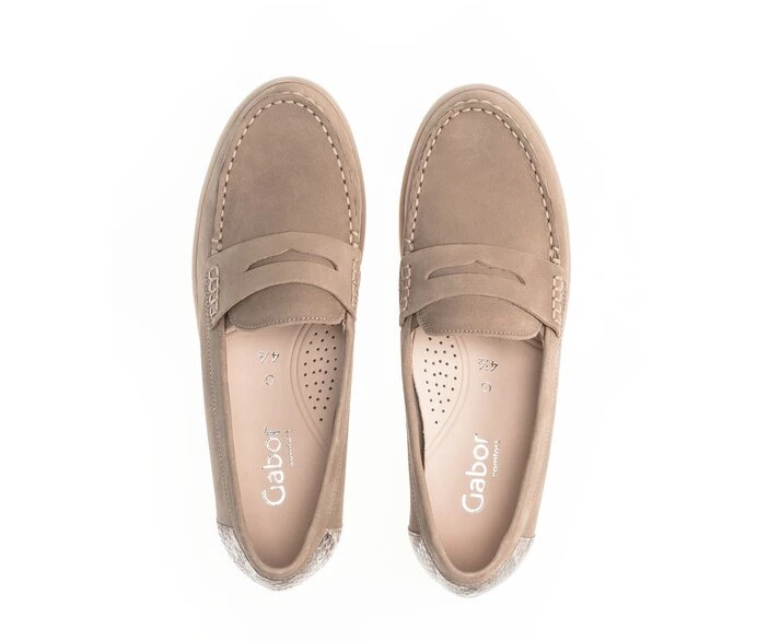 Gabor Loafers Dame Beige | DK0001821