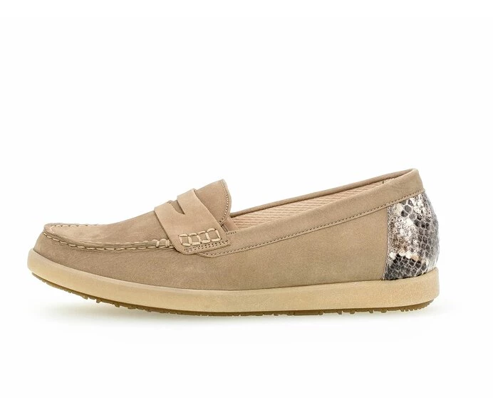 Gabor Loafers Dame Beige | DK0001821