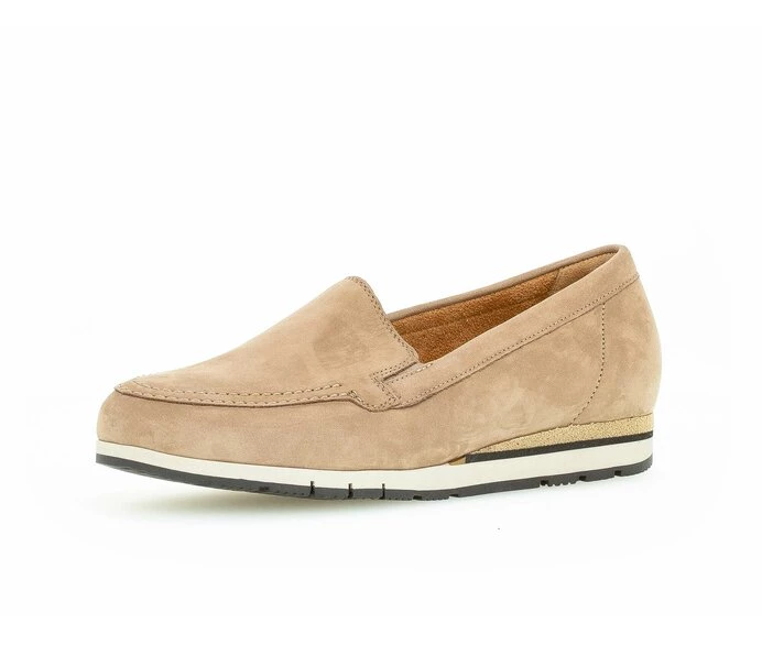 Gabor Loafers Dame Beige | DK0001831