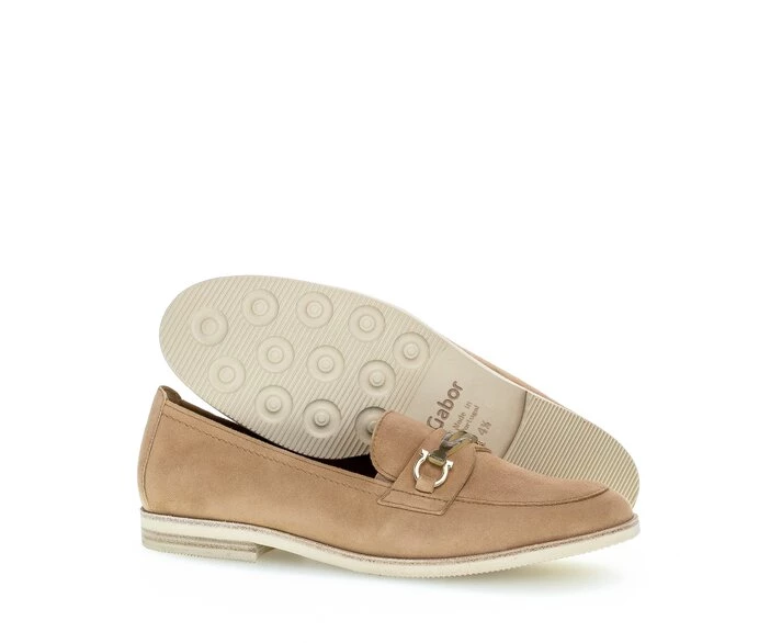 Gabor Loafers Dame Beige | DK0001841