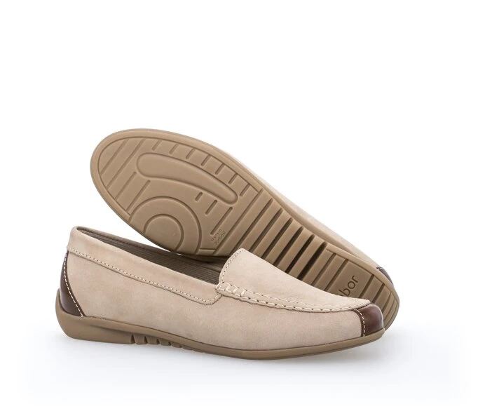 Gabor Loafers Dame Beige | DK0001848