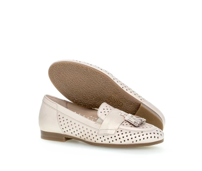 Gabor Loafers Dame Beige | DK0001860