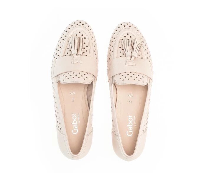 Gabor Loafers Dame Beige | DK0001860