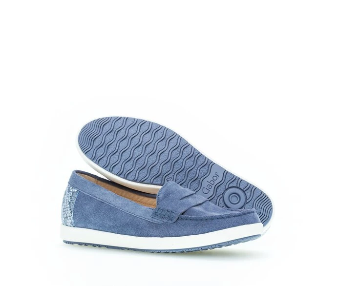 Gabor Loafers Dame Blå | DK0001835