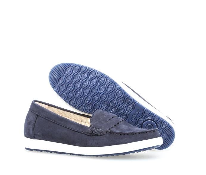 Gabor Loafers Dame Blå | DK0001864