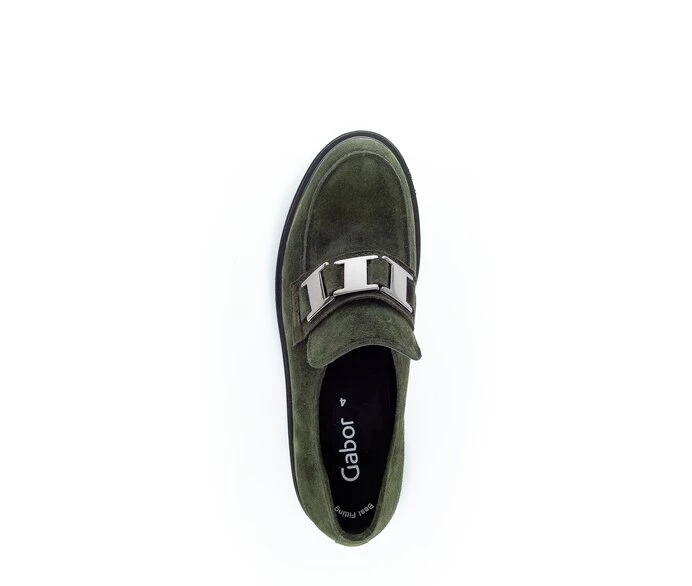 Gabor Loafers Dame Grøn | DK0001730