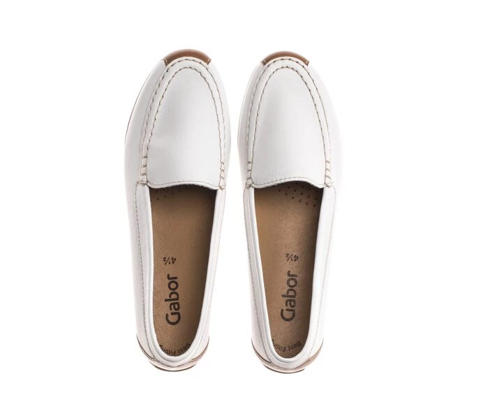 Gabor Loafers Dame Hvide | DK0001733