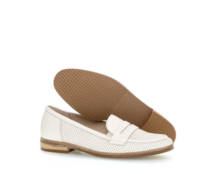 Gabor Loafers Dame Hvide | DK0001754